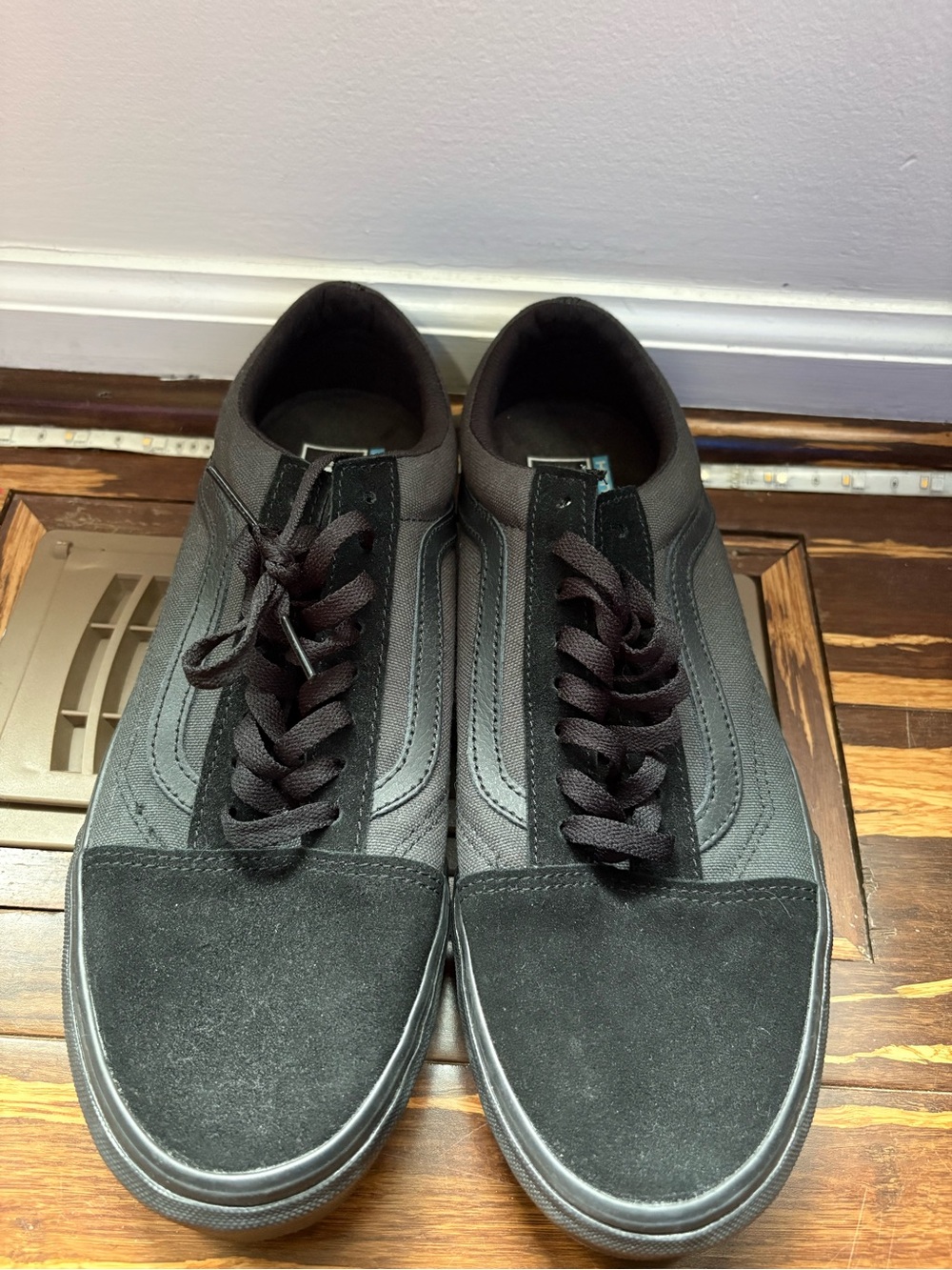 Vans Black and Charcoal Low-Top Skate Sneakers - Picture 3 of 7